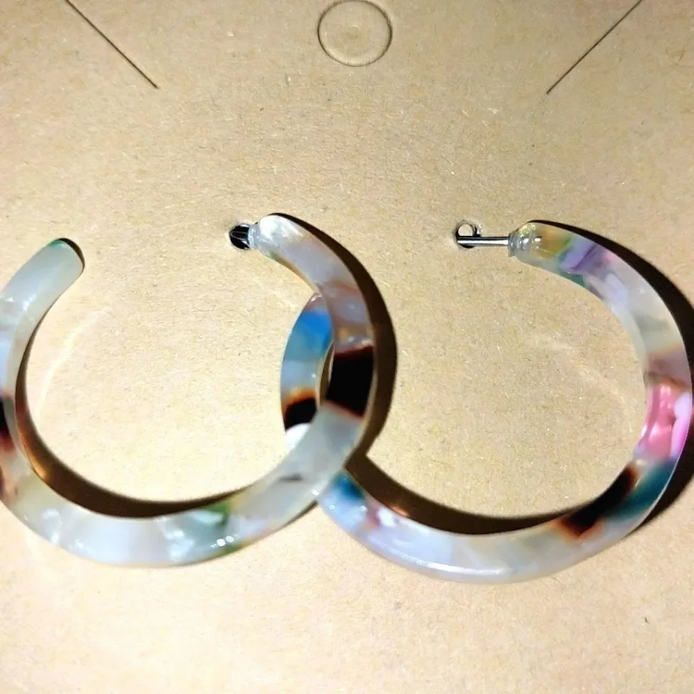 Trendy Acrylic Resin Earrings
